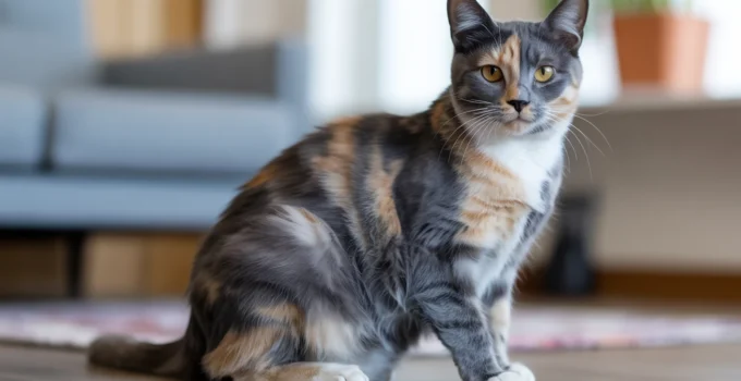 Diluted Tortie Cat